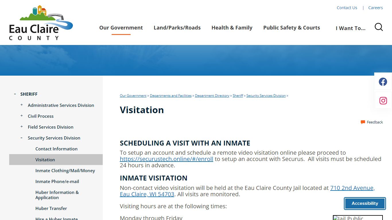 Visitation | Eau Claire County